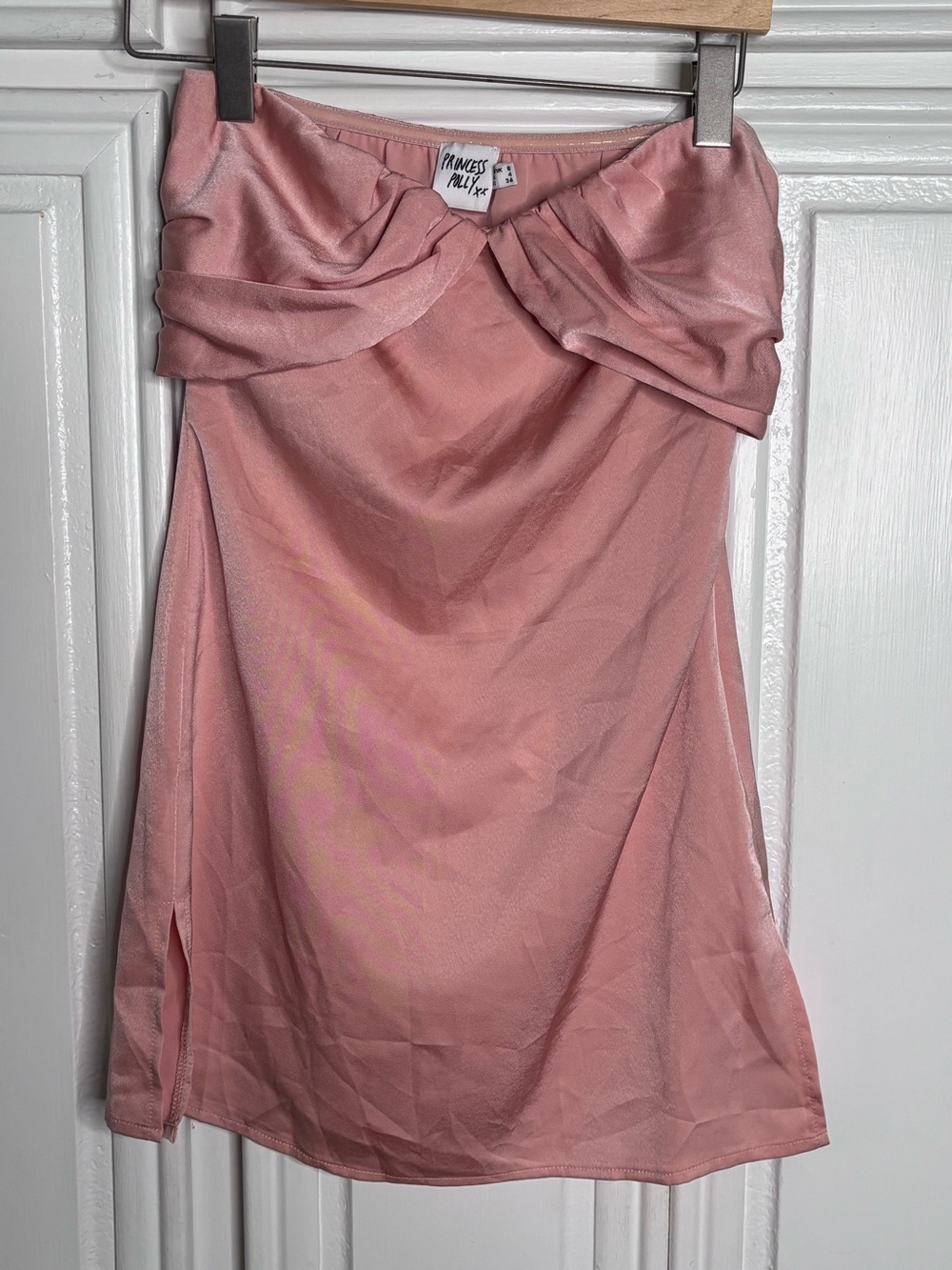 Princess Polly Blush Pink Strapless Mini Dress sz 4